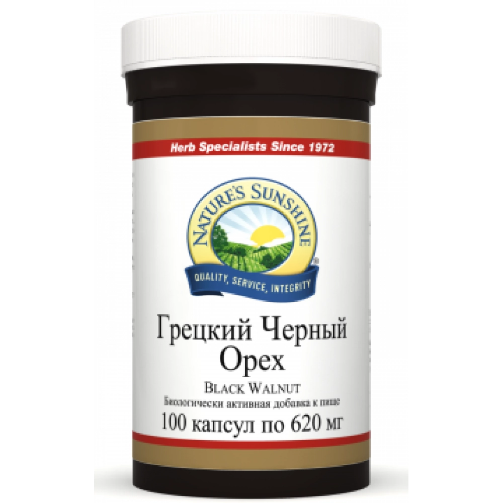 Грецкий черный орех, 100 капсул бад